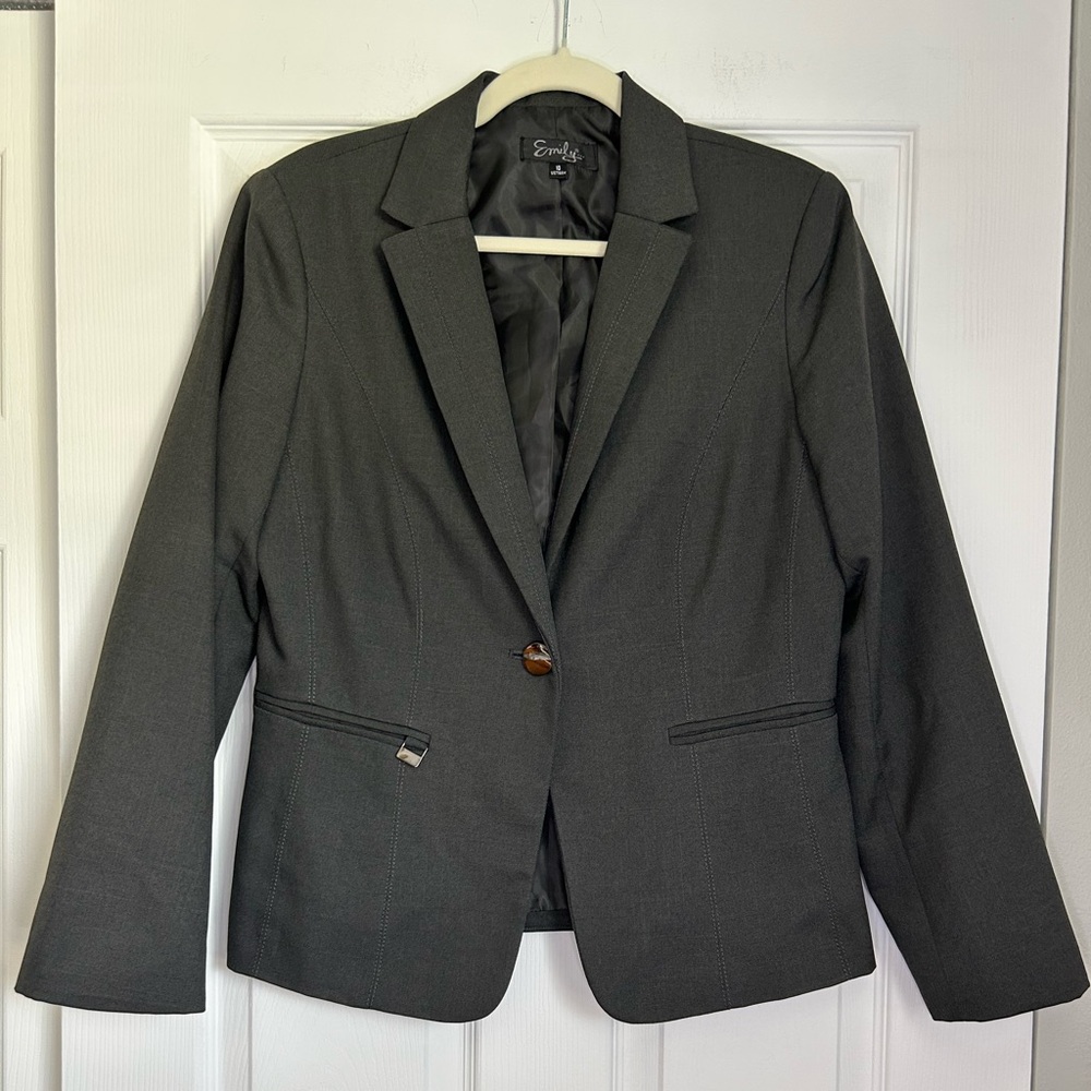 Elegant Charcoal Blazer by Express